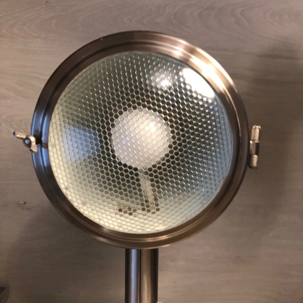 Art Deco Industrial Machine Age Modernist Space Age Electric Metal Lamp Pls Read